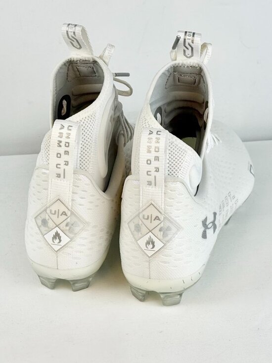 Men\'s 13 - Under Armour spotlight football cleat - White
